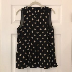 Madewell Silk Composition Tank Top in Strokedash